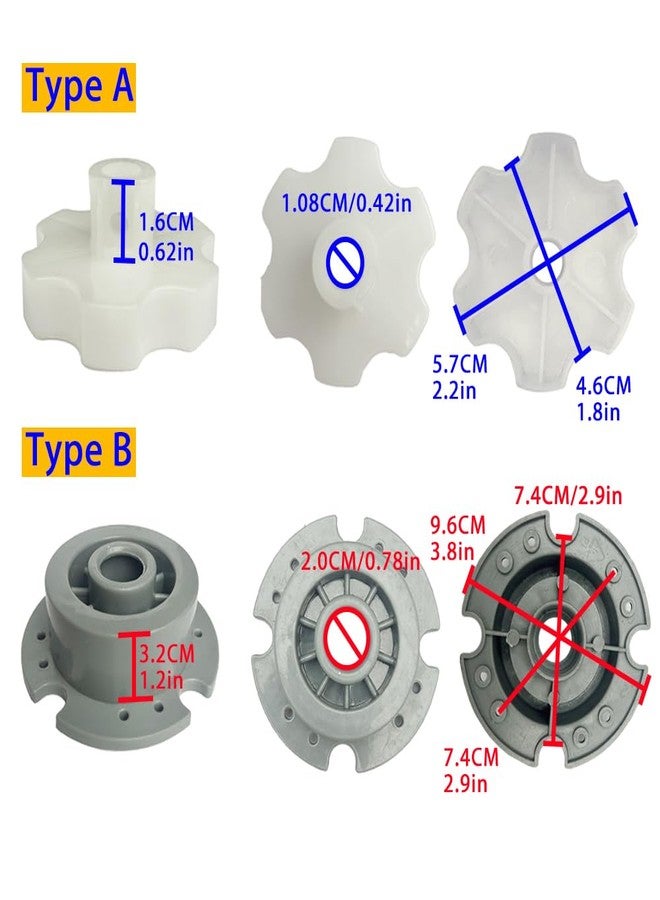 JRRXM 6PCS Tire Coupler/Axle Connector/Motor Assembly Hitch/Traction Bands/Tire Grip/Tires Adapter for Power Wheels Ride on Car Rubber Tires Upgrade Kit,1PCS Steering Motor Adapter for Power Wheels Upgrade - Image 3